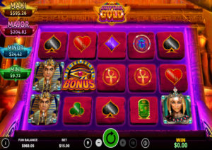 Egyptian Gold Online Slot Gameplay Screenshot