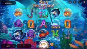Sea Treasures Online Slot Game Board