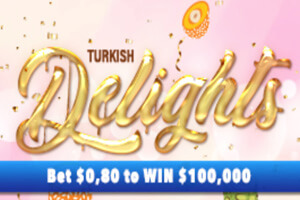 Turkish Delights Online Scratchcard Logo Win $100,000