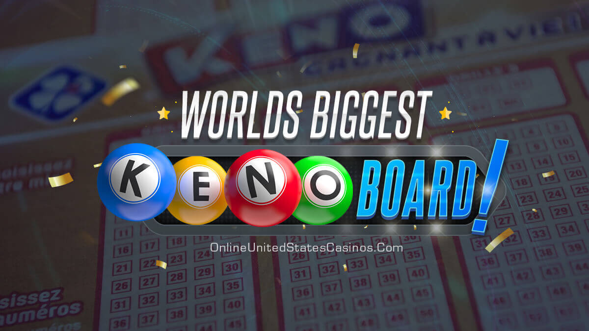 Worlds Biggest. Keno Board