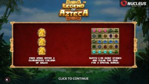 legend of azteca online slot intro