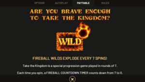 take the kingdom online slot wild symbol