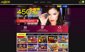 Club Player Casino Homepage Screenshot