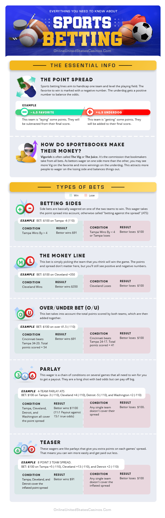 Sports Betting Explained Infographic