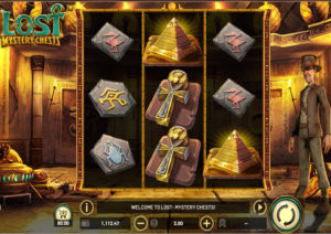 Lost Mystery Chests Online Slot Gameplay Screenshot