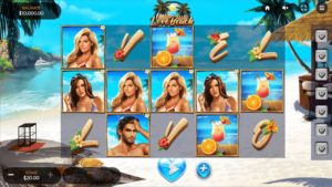 Love Beach Online Slot Game Board