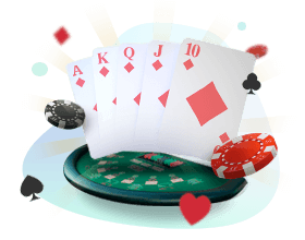 Live Poker Table and Cards Icon