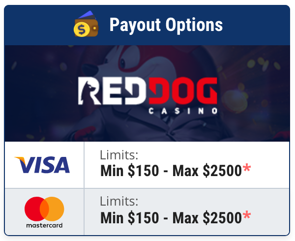 Red Dog Credit Card Withdrawals