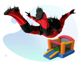 Skydiving Bounce House Icon