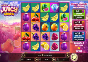 Triple Juicy Drops Online Slot Gameplay Screenshot