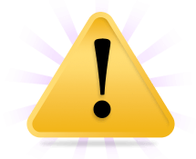 Yellow Warning Sign with Exclamation Mark Icon