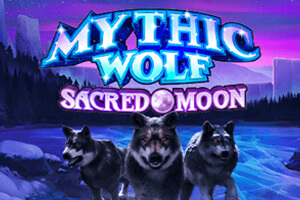 Mythic Wolf Sacred Moon Logo