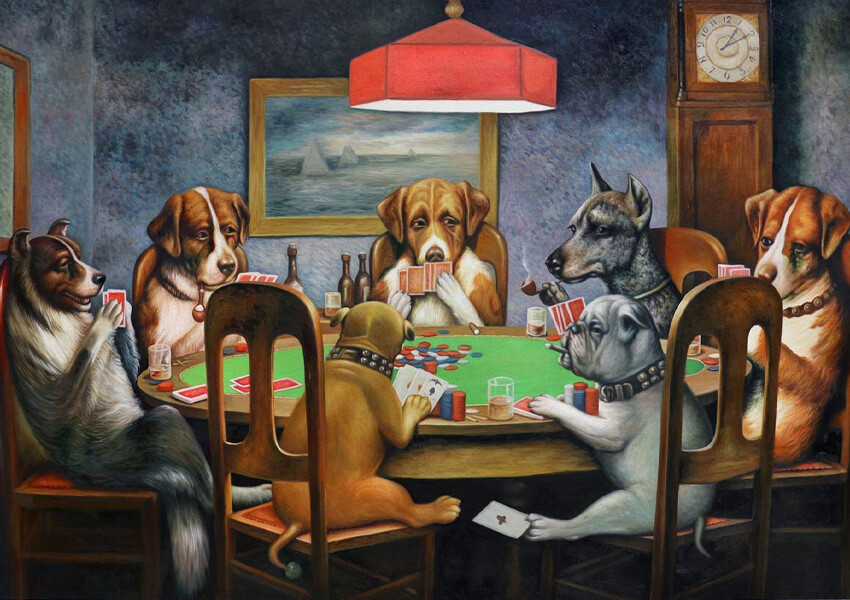 Cassius Marcellus Coolidge A Friend In Need Dogs Playing Poker Painting