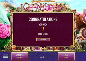 Queen Of Hearts Free Spins