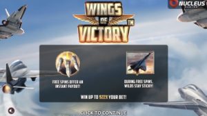 Wings of Victory First Screen