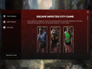 Zombie Invasion Online Slot Game Bonus Feature