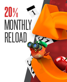 20 Percent Monthly Reload Betonline Casino Bonus