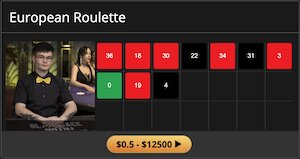 DuckyLuck Casino Live Dealer European Roulette Logo