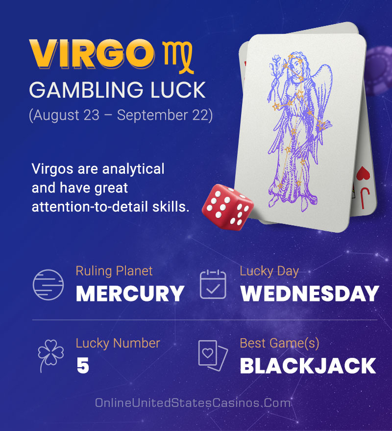 Virgo Gambling Horoscope Infographic Mobile