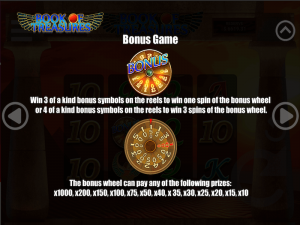 Book of Treasures Slot Bonus Game and Wheel