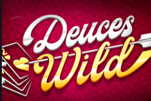Deuces Wild Arrow and Deck Video Poker Logo