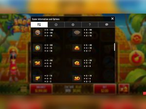 Slot Review Incan Rich Paytable
