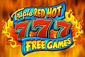 Triple Red Hot 7s Las Vegas Slot Logo