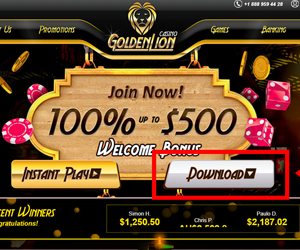 Golden Lion Casino Download Image