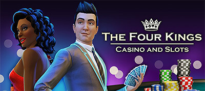 The Four Kings Casino and Slots Video Game Big Banner