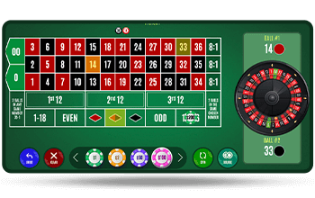 Double ball roulette game online