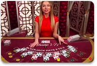 Live Dealer Blackjack Spin Palace Casino