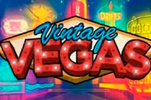 Logo mesin slot Vegas antik