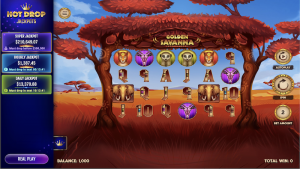 Golden Savanna Slot Game with Hot Drop Jackpots