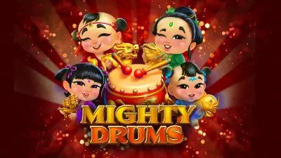 Mighty Drums Online Slot Logo