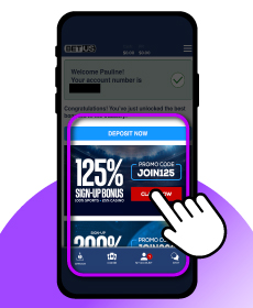 BetUS Bonus Selection Mobile Screenshot