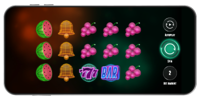 777 Deluxe Slot vertical gameplay on a mobile phone