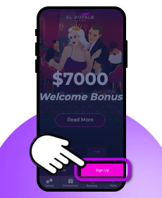 Sign Up at El Royale Casino mobile