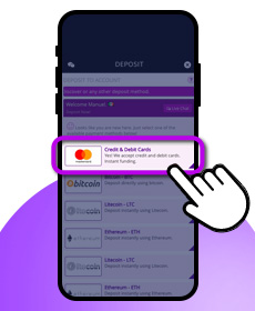 El Royale Select Your Deposit Method - mobile
