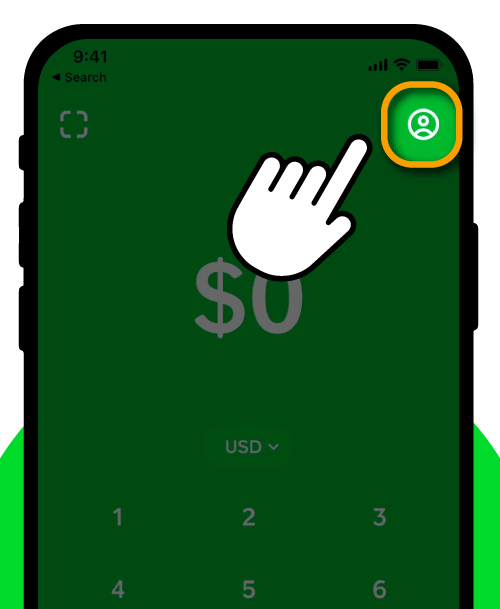 Pointer In Cash App Contact Support Icon 