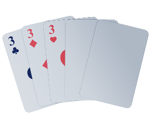Three of a Kind Poker Hand