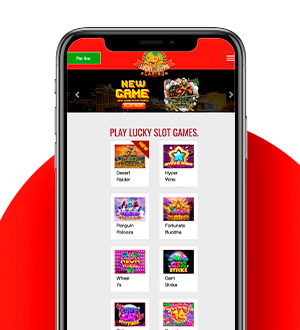 Lucky Hippo Homepage on Mobile