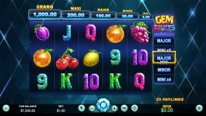 Gem fruits Slot Gameplay Screenshot