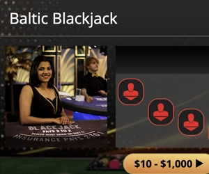 baltic live dealer blackjack