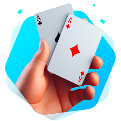 Hand With Cards Icon