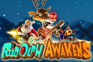 Rudolph Awakens slot game logo