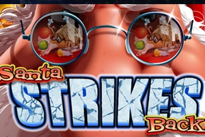 santa strikes back! slot game logo