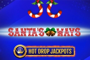 santa's way hot drop jacpot slot logo
