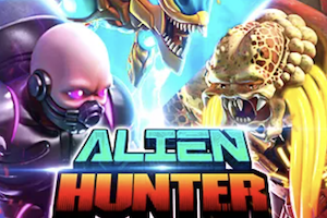 Alien Hunter Fishing Game Logo