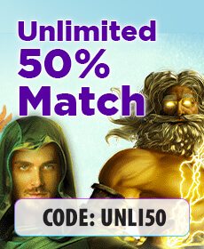 OnlineCasinoGames.com unlimited 50% match promo code image