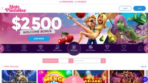 Slots Paradise Home Page